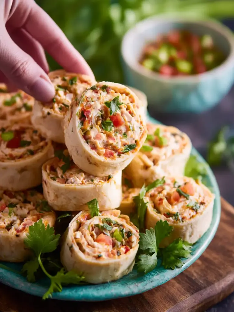 Chicken Taco Mexican Pinwheels