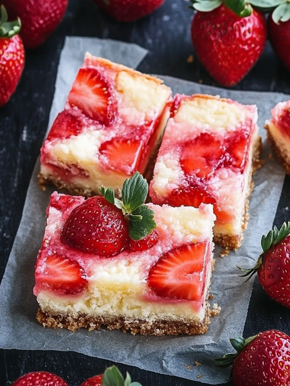 Sweet Bliss: Easy Strawberry Chess Bars You’ll Love 3 Strawberry Chess Bars