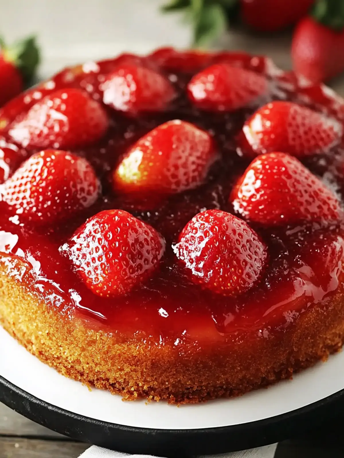 Irresistible Strawberry Upside-Down Cake You Can Whip Up Fast 3 Strawberry Upside-Down Cake
