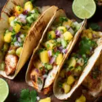 Tequila Lime Chicken Tacos with Grilled Pineapple Salsa