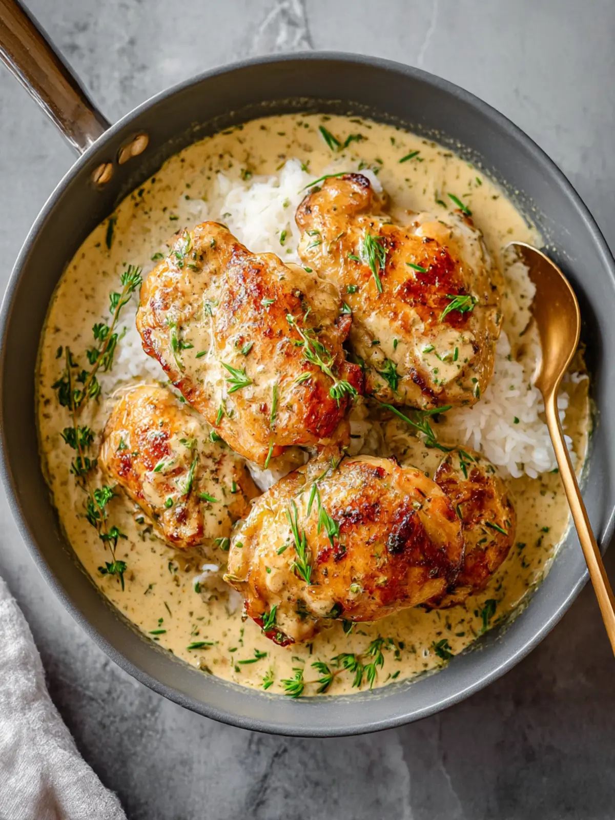 One Pot Creamy Garlic Chicken for Effortless Dinner Bliss 5 One Pot Creamy Garlic Chicken