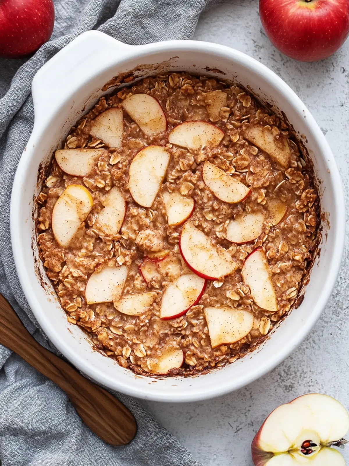 Cozy Up with Apple Cinnamon Baked Oatmeal Delight 2 Apple Cinnamon Baked Oatmeal