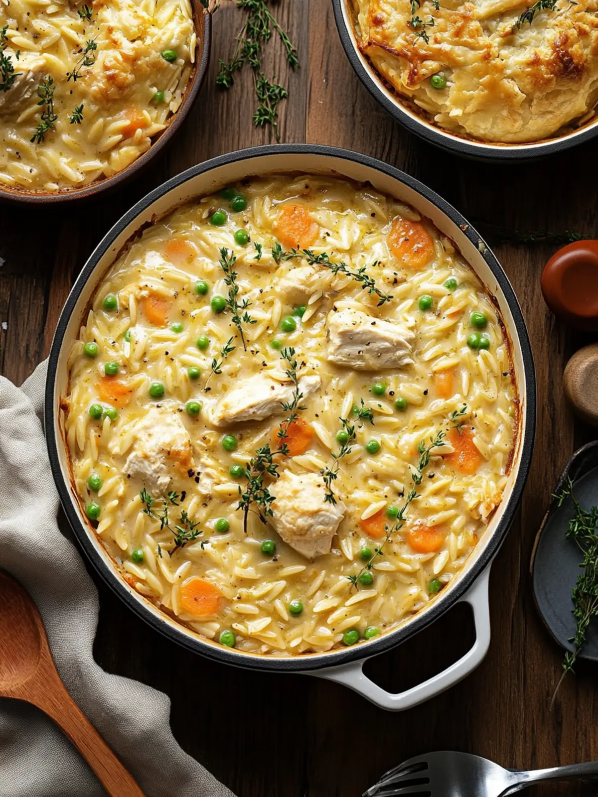 Delicious Chicken Pot Pie Orzo: A Cozy Comfort Food Feast 3 Chicken Pot Pie Orzo