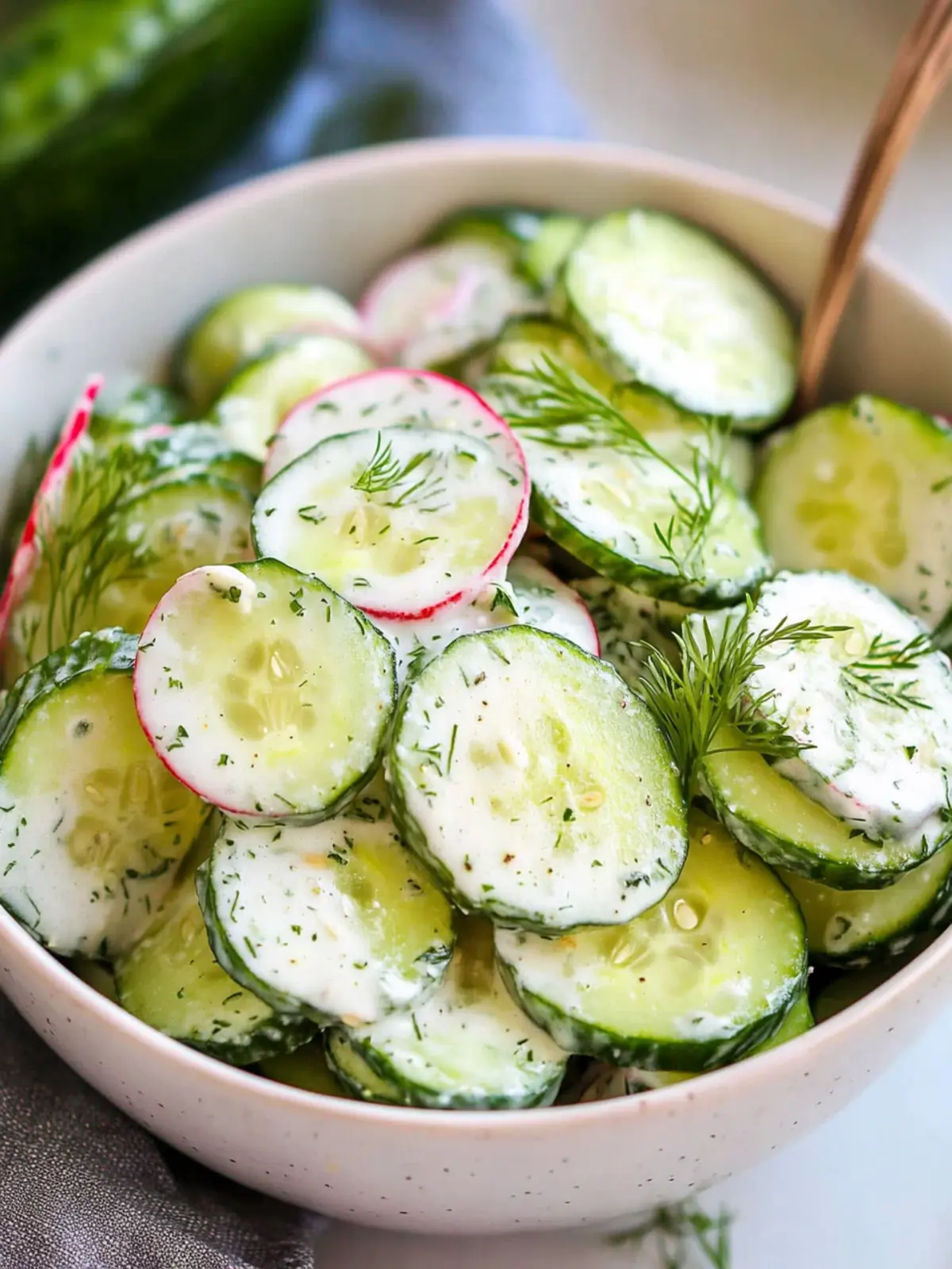 Refreshing Creamy Cucumber Salad for Light Summer Feasts 5 Creamy Cucumber Salad
