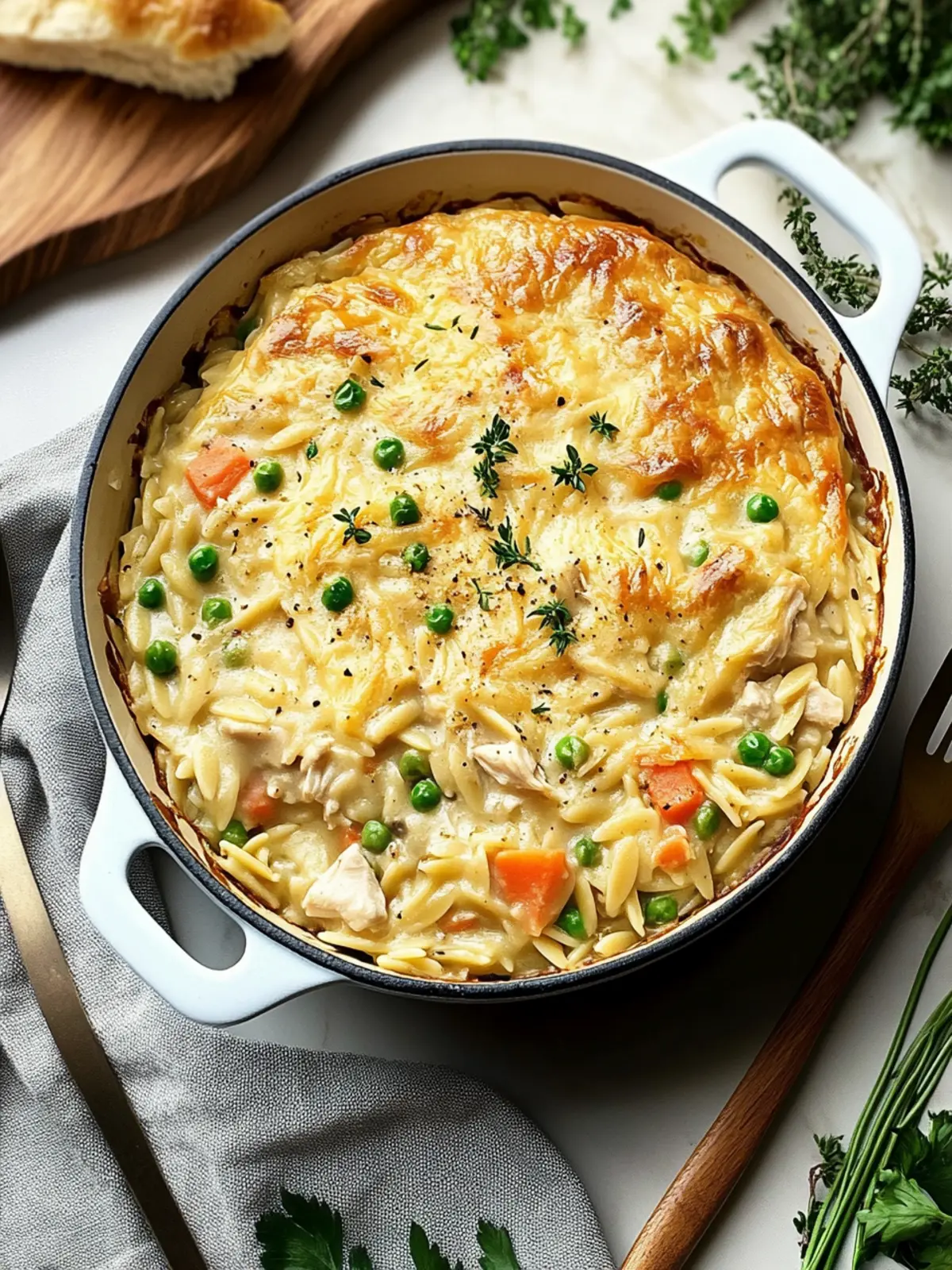 Delicious Chicken Pot Pie Orzo: A Cozy Comfort Food Feast 4 Chicken Pot Pie Orzo