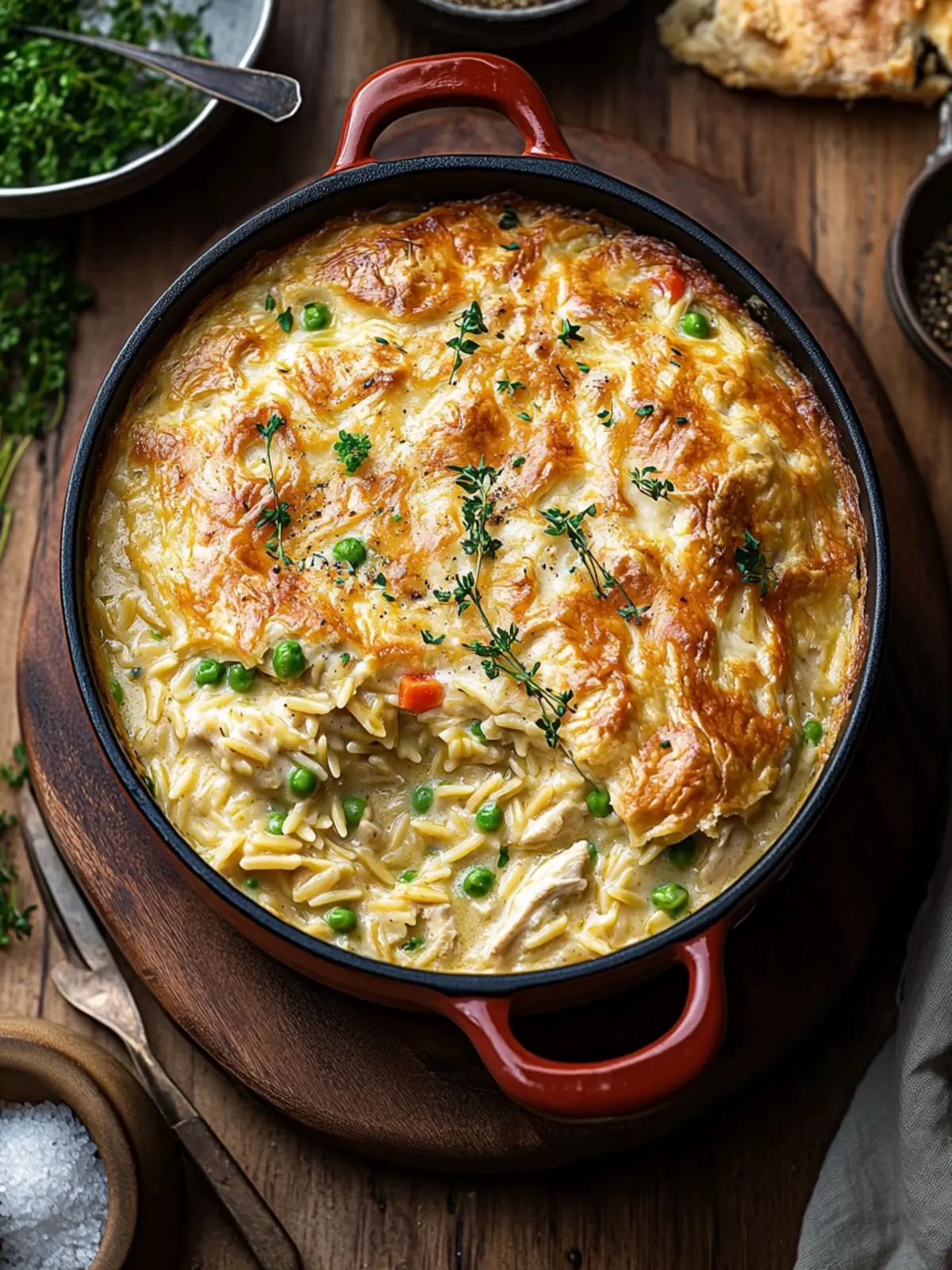 Delicious Chicken Pot Pie Orzo: A Cozy Comfort Food Feast 2 Chicken Pot Pie Orzo