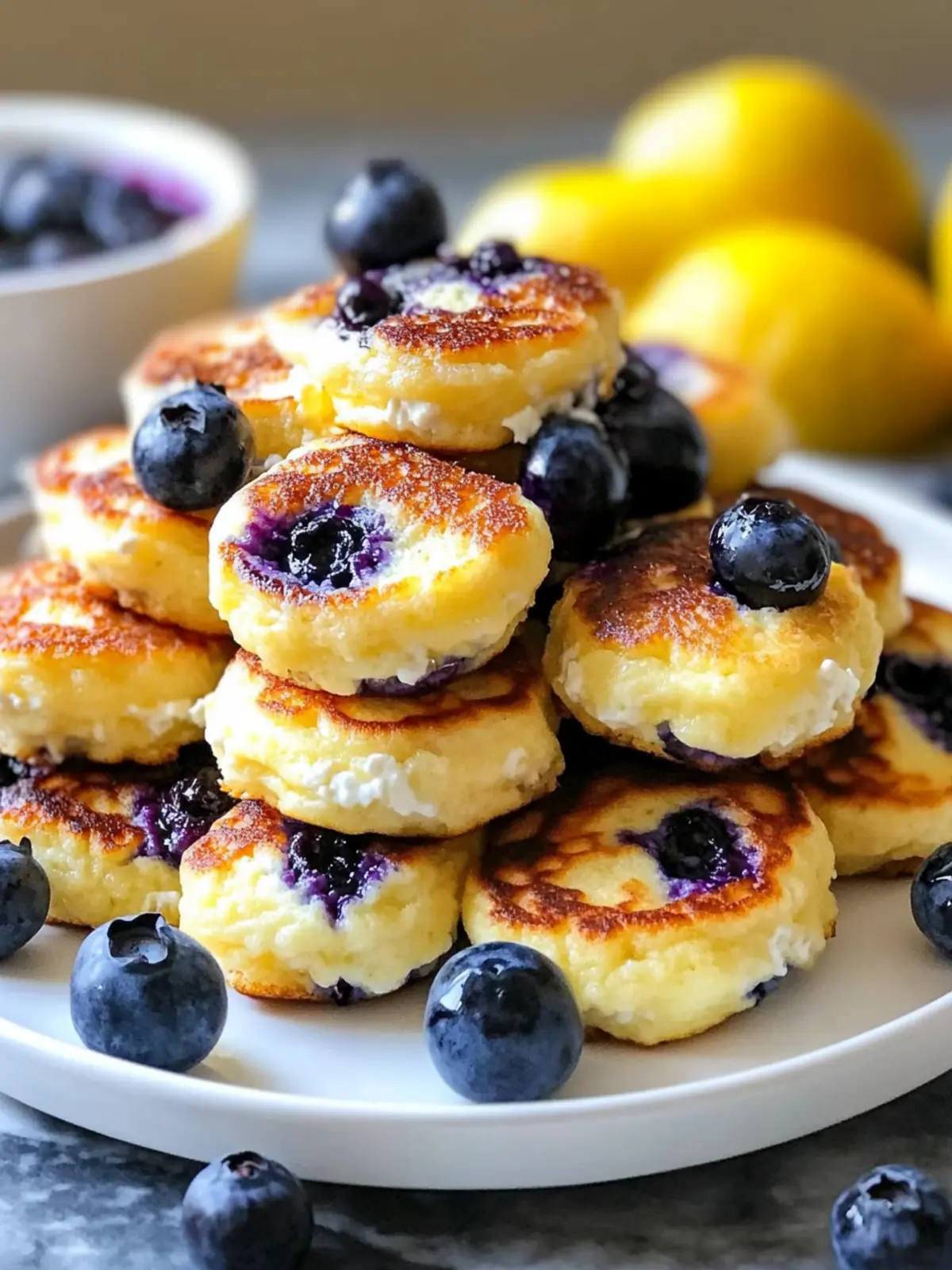 Protein-Packed 15-Minute Lemon Blueberry Cottage Cheese Bites 4 15-Minute Lemon Blueberry Cottage Cheese Pancake Bites