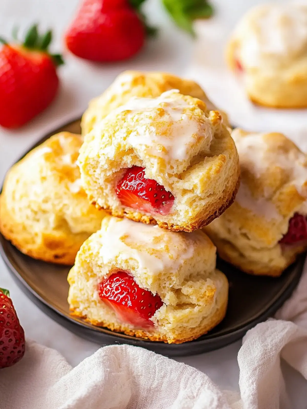 Strawberry Biscuits