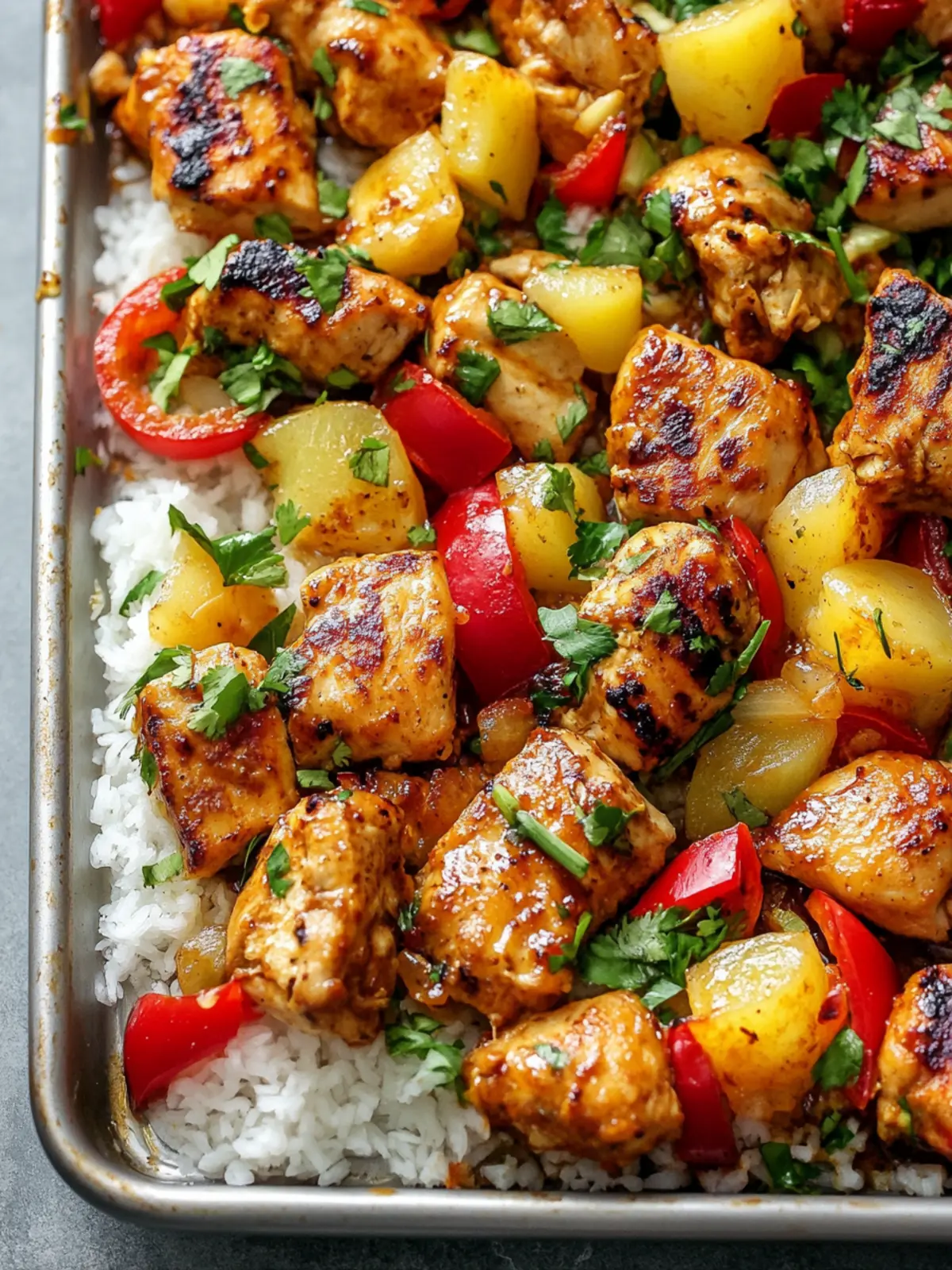 Hawaiian Chicken Sheet Pan: Quick, Sweet & Savory Delight! 3 Hawaiian Chicken Sheet Pan