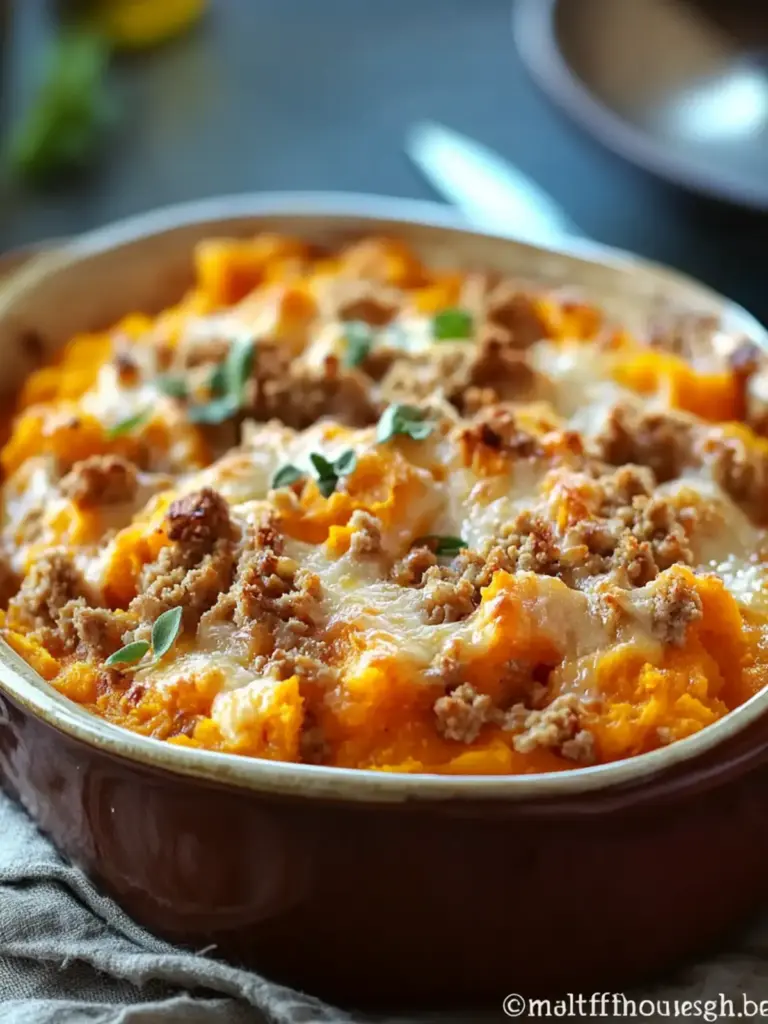 Ground Turkey Sweet Potato Casserole