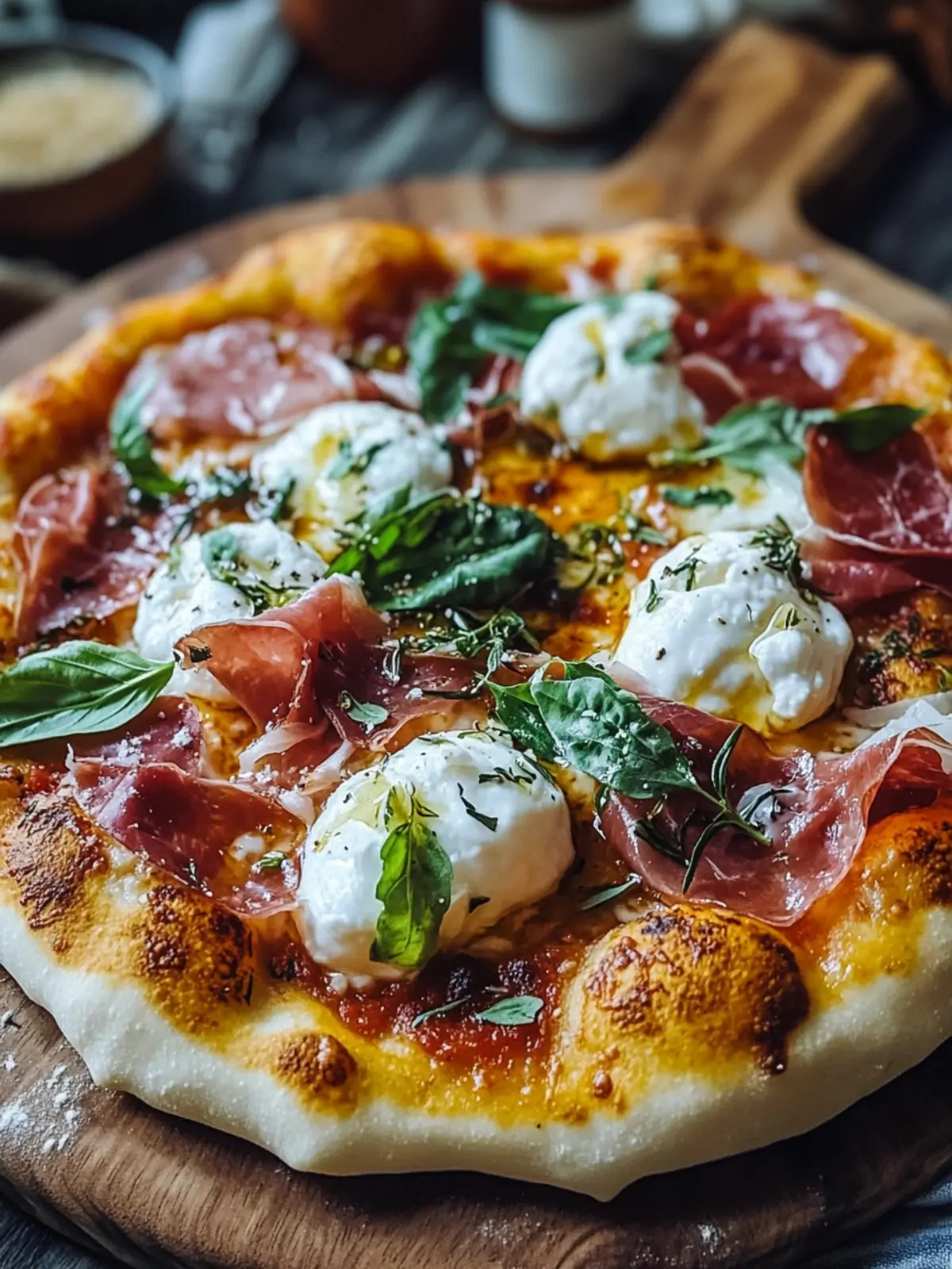 Prosciutto Burrata Pizza with Honey for Effortless Elegance 4 Prosciutto Burrata Pizza with Honey