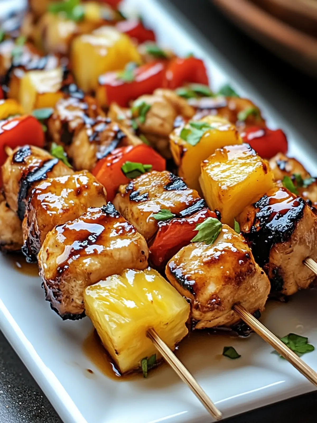 Grilled Pineapple Teriyaki Chicken Kabobs for Perfect Summer BBQ 3 Grilled Pineapple Teriyaki Chicken Kabobs