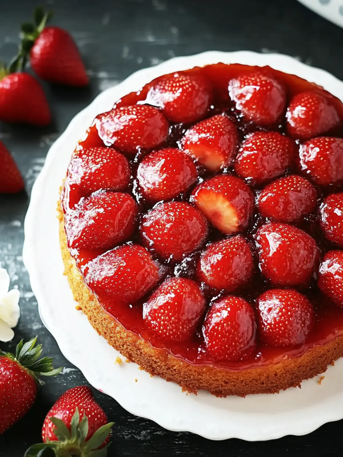 Irresistible Strawberry Upside-Down Cake You Can Whip Up Fast 2 Strawberry Upside-Down Cake