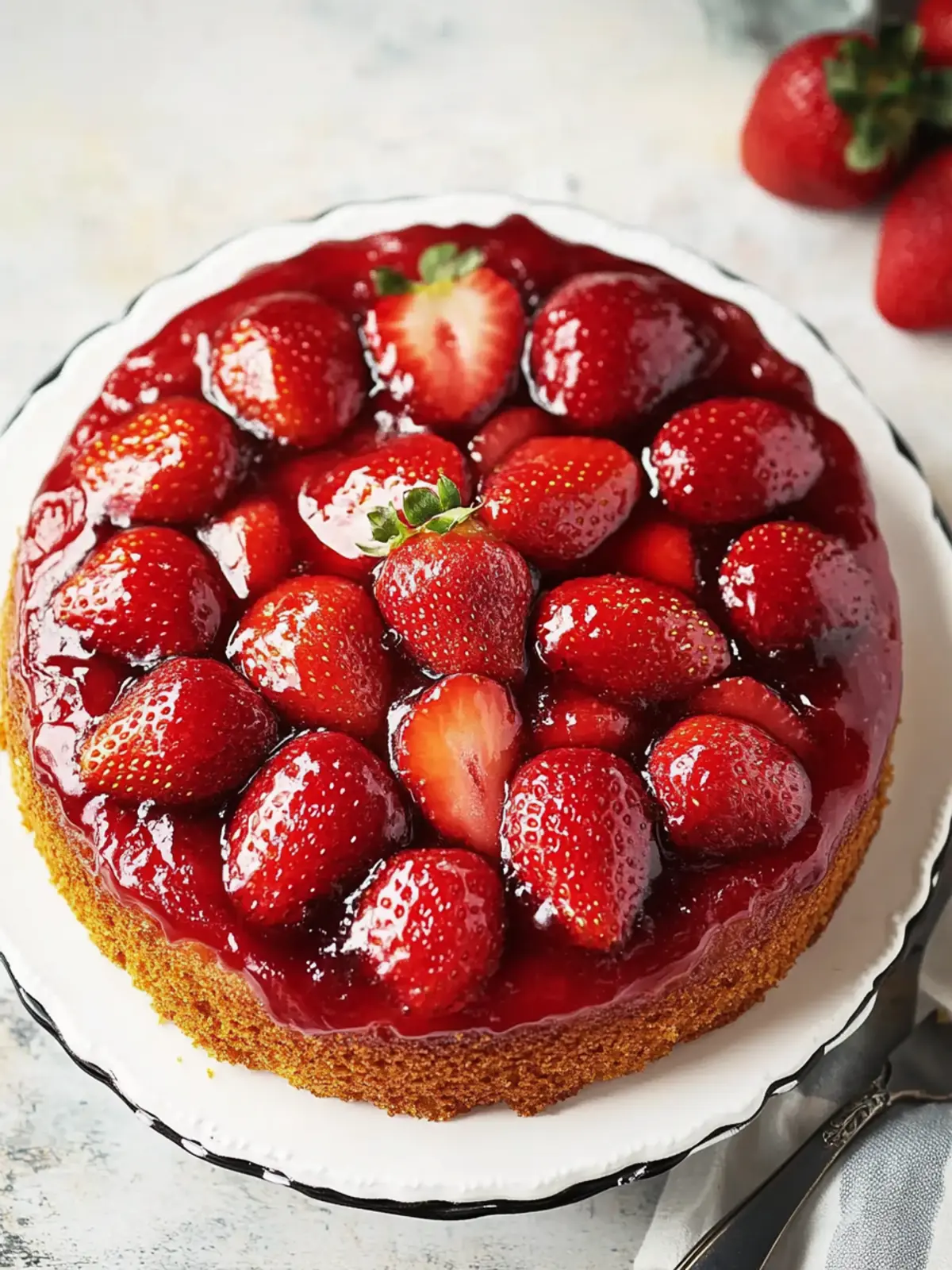 Irresistible Strawberry Upside-Down Cake You Can Whip Up Fast 4 Strawberry Upside-Down Cake