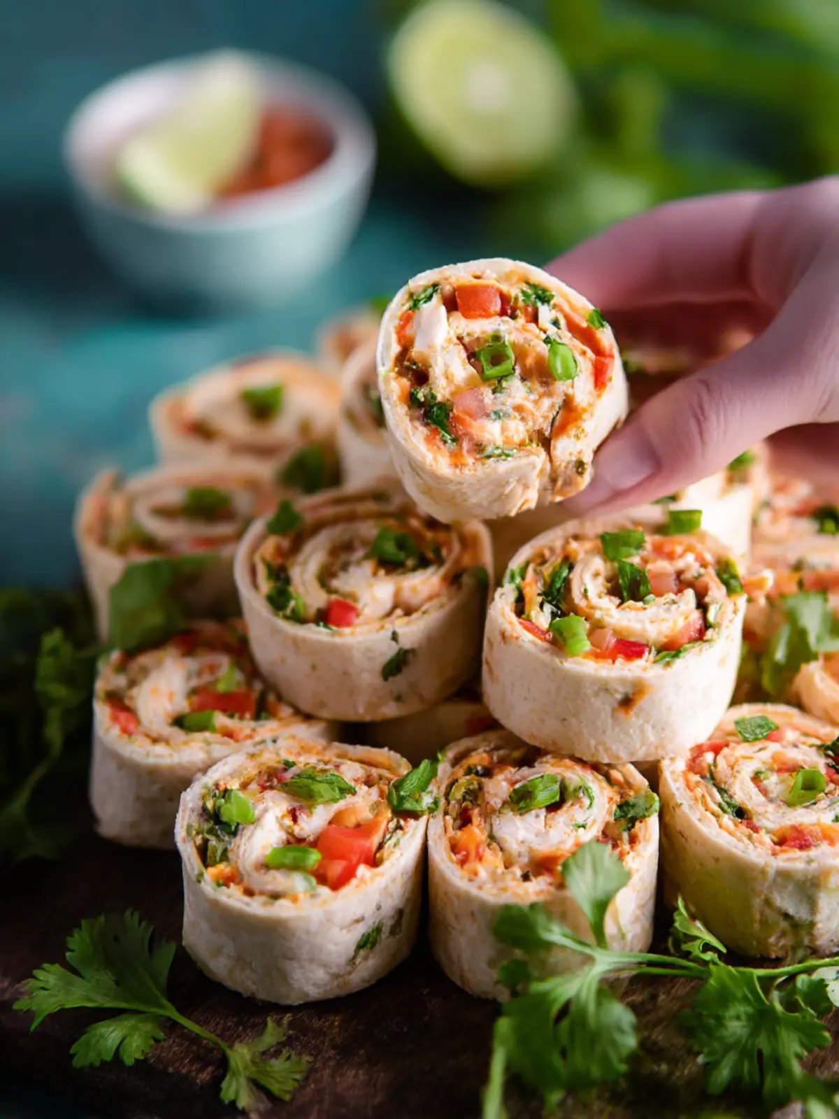 Delicious Chicken Taco Mexican Pinwheels for Easy Entertaining 4 Chicken Taco Mexican Pinwheels