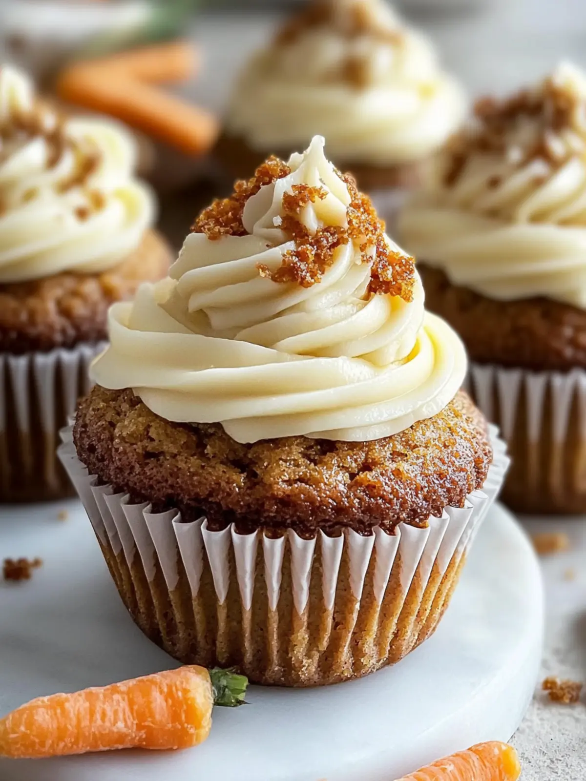 Moist Easy Carrot Cake Cupcakes with Creamy Frosting Delight 4 Easy Carrot Cake Cupcakes