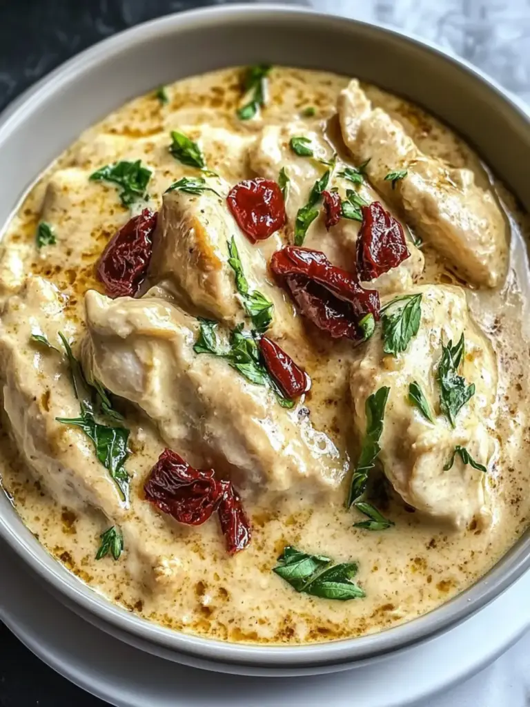 Keto Slow Cooker Marry Me Chicken in a Rich Cream Sauce