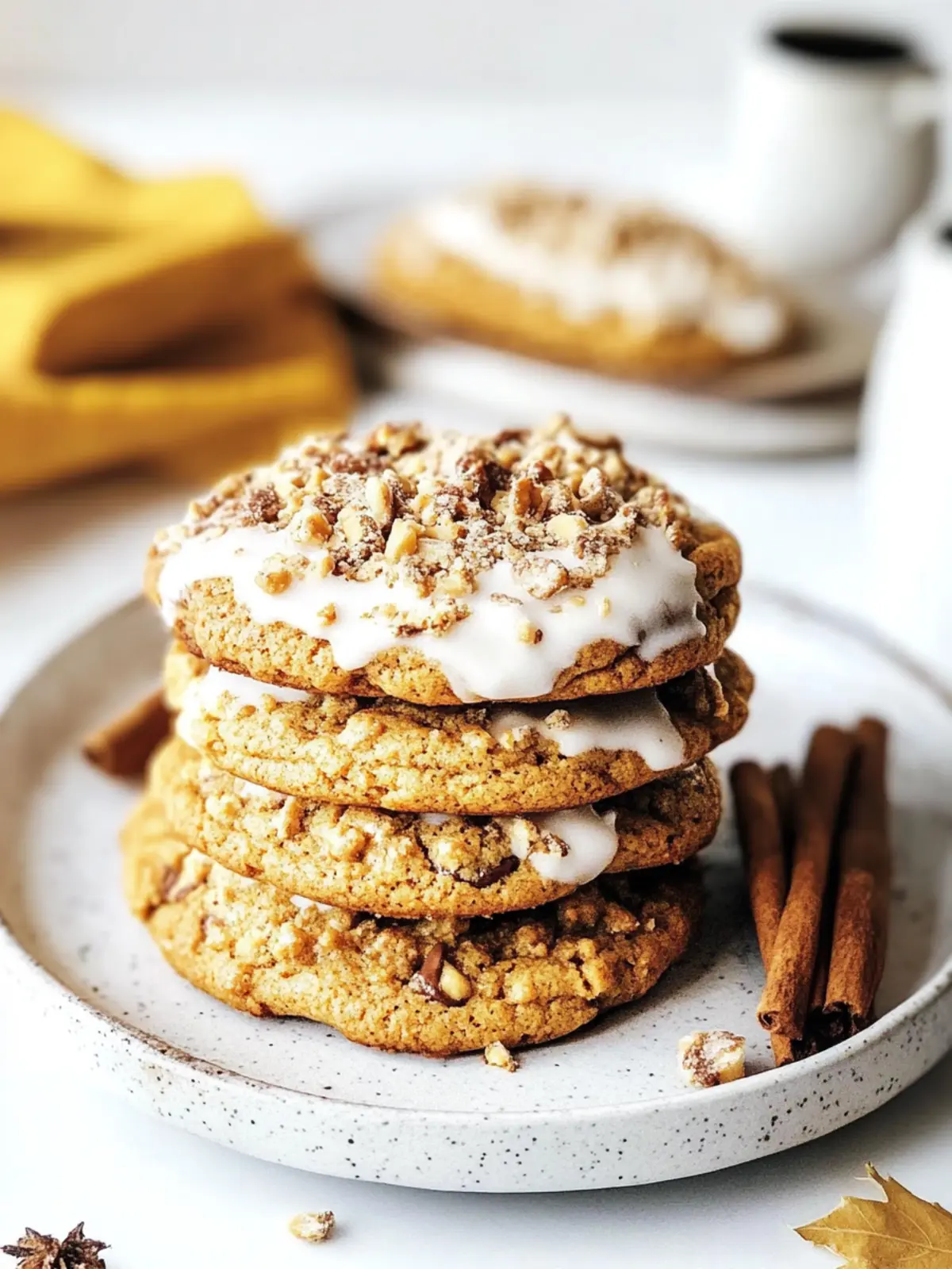 Pumpkin Coffee Cake Cookies