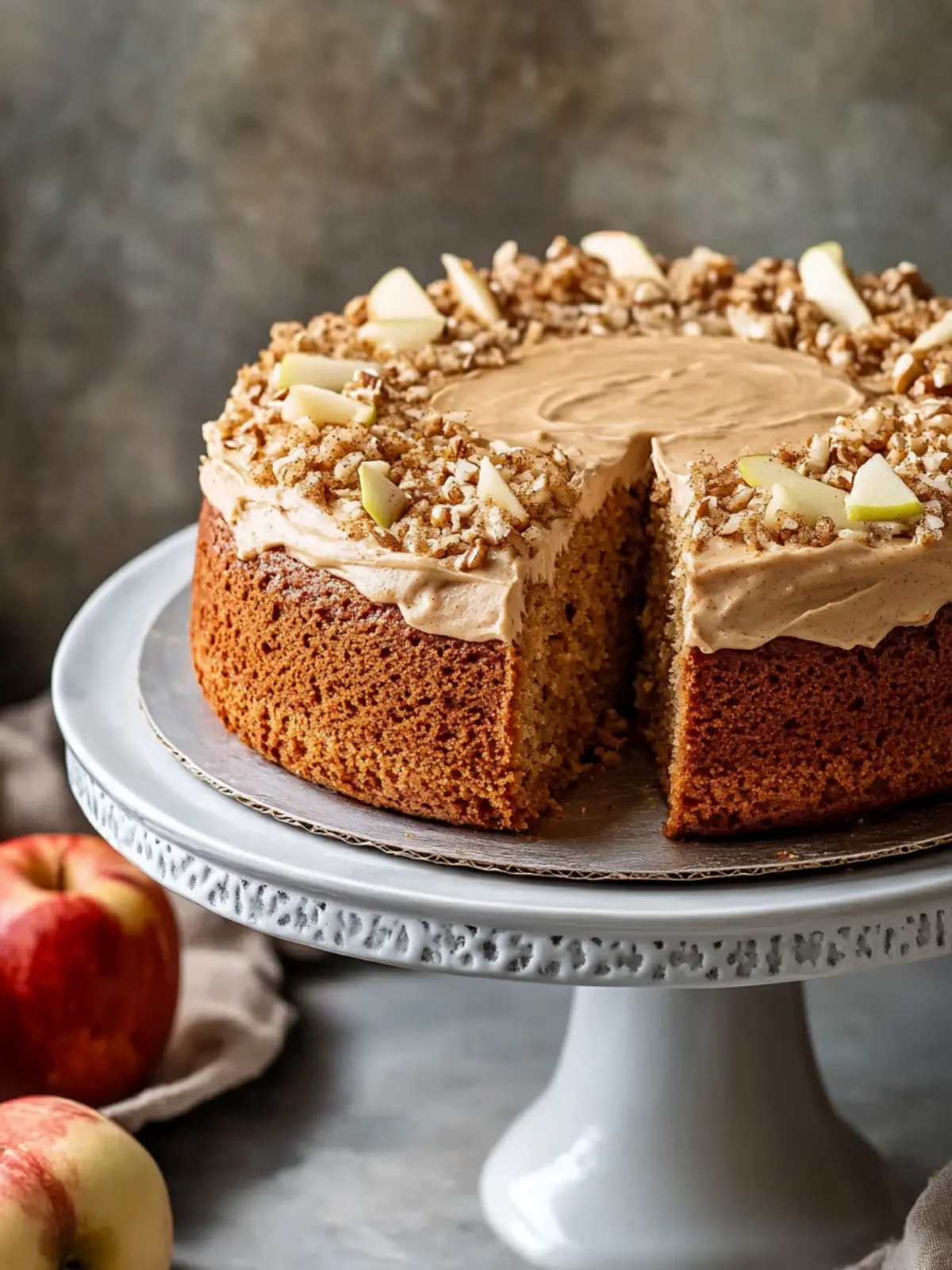 Cozy Apple Spice Cake with Creamy Brown Sugar Frosting 4 Apple Spice Cake
