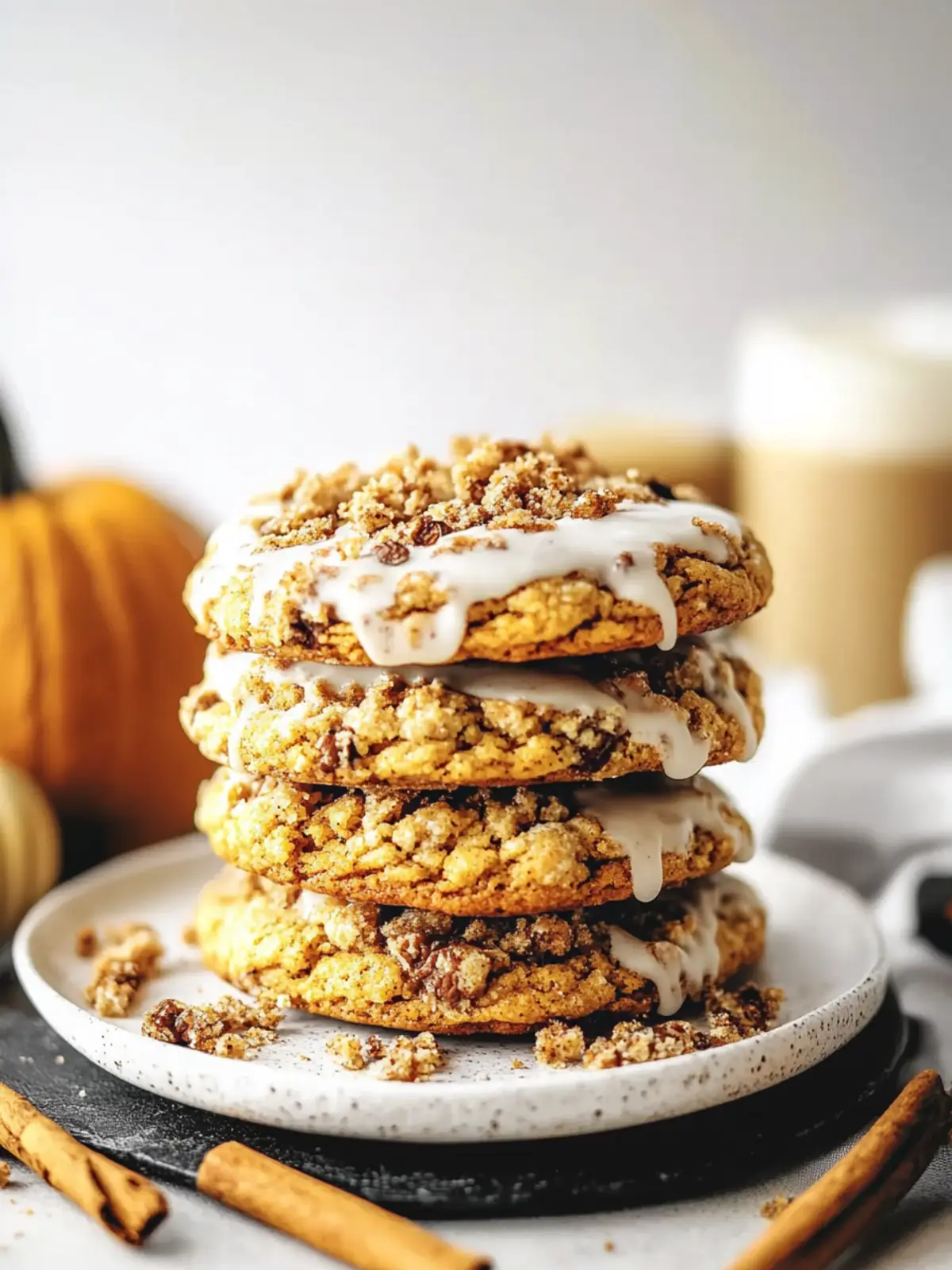 Pumpkin Coffee Cake Cookies
