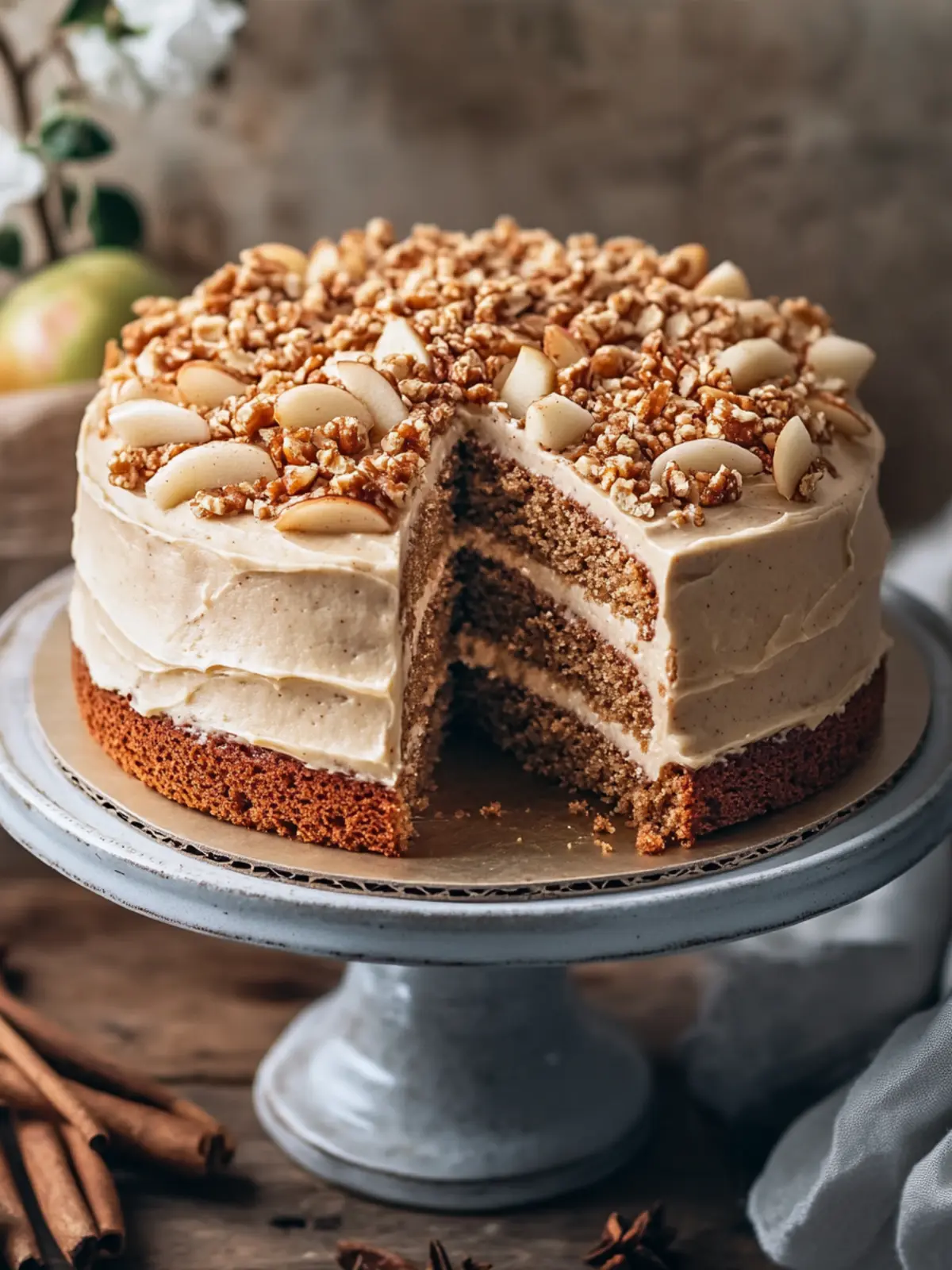Cozy Apple Spice Cake with Creamy Brown Sugar Frosting 3 Apple Spice Cake