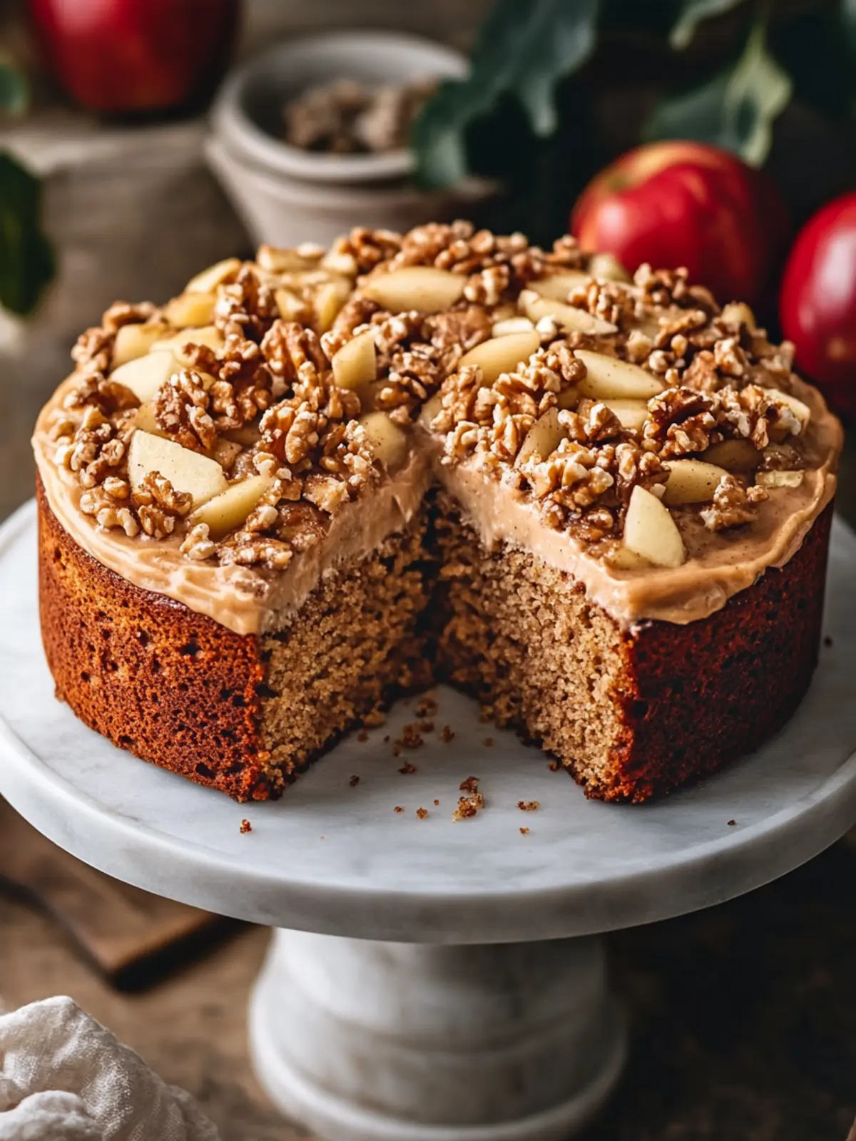 Cozy Apple Spice Cake with Creamy Brown Sugar Frosting 2 Apple Spice Cake