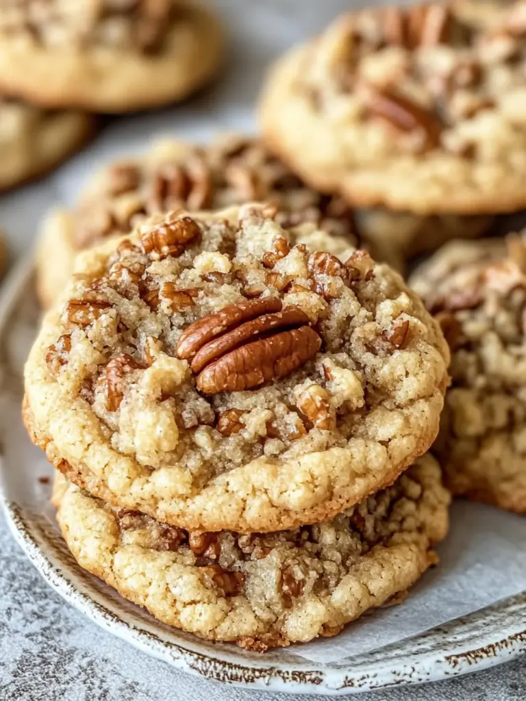 Maple Pecan Crumble Cookies