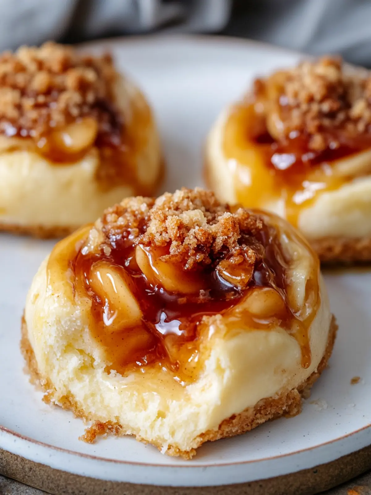 Irresistible Apple Caramel Cream Cheese Buns with Crumble 4 Apple Caramel Cream Cheese Buns with Cinnamon Crumble