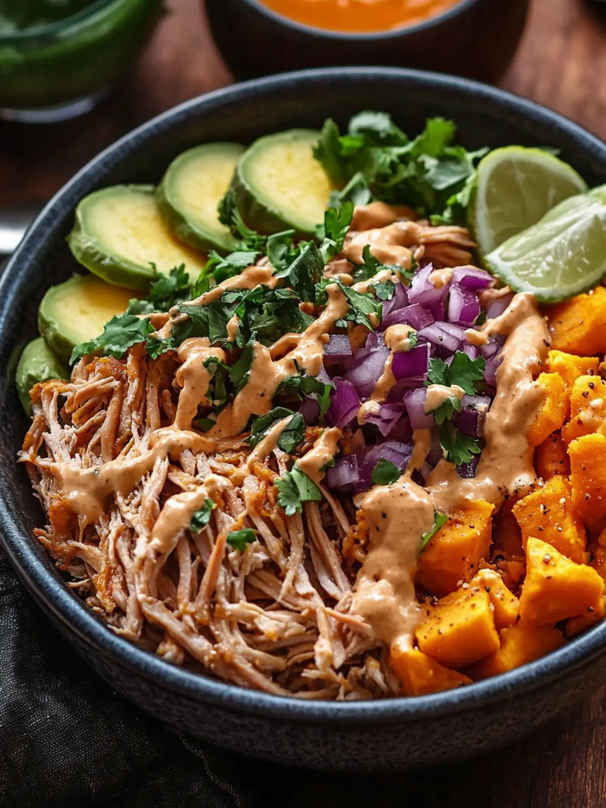 Savory Pulled Pork Sweet Potato Bowl for Busy Weeknights 3 Pulled Pork Sweet Potato Bowl