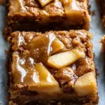 Maple Glazed Apple Blondies